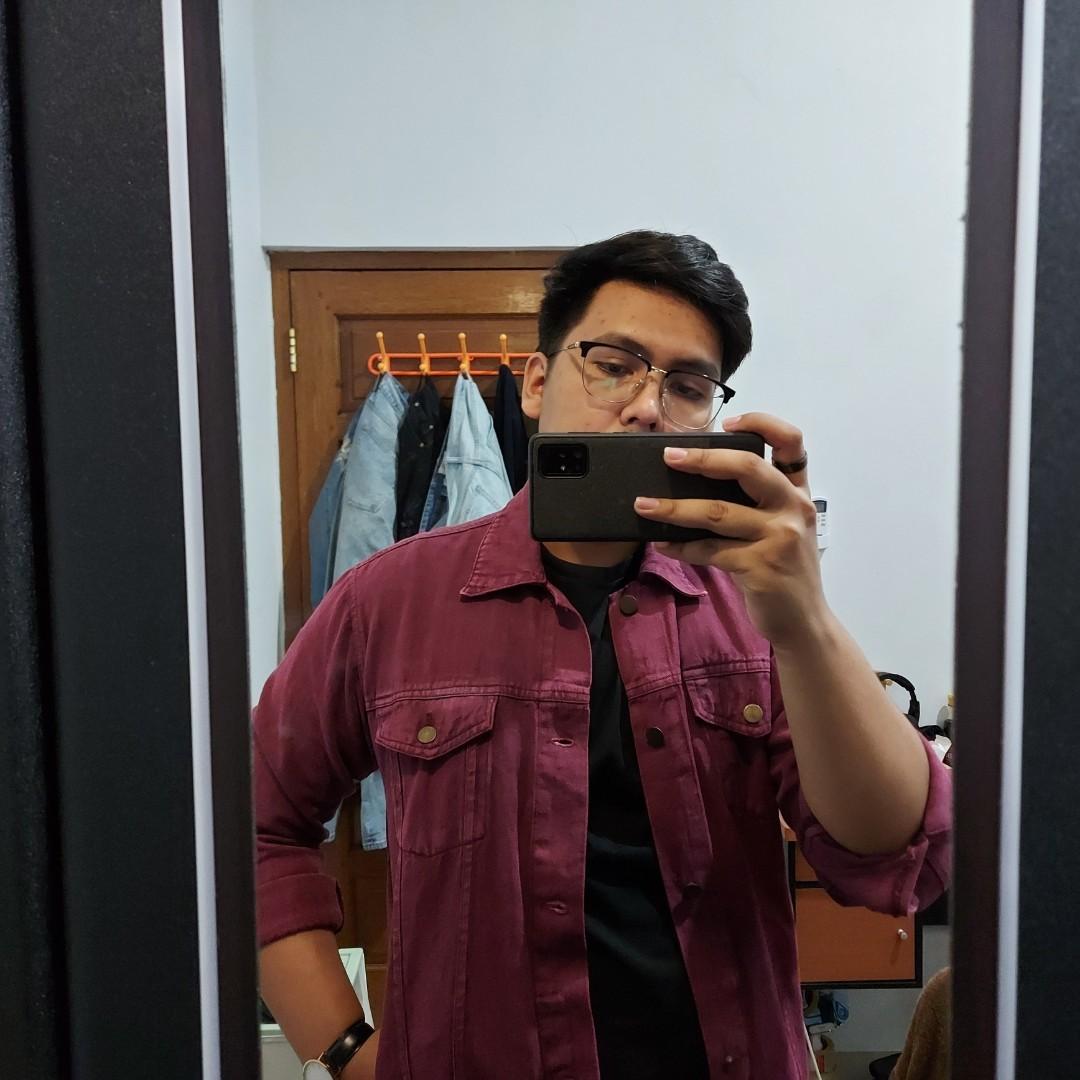 Roughneck Denim Jacket (Trucker) Maroon 