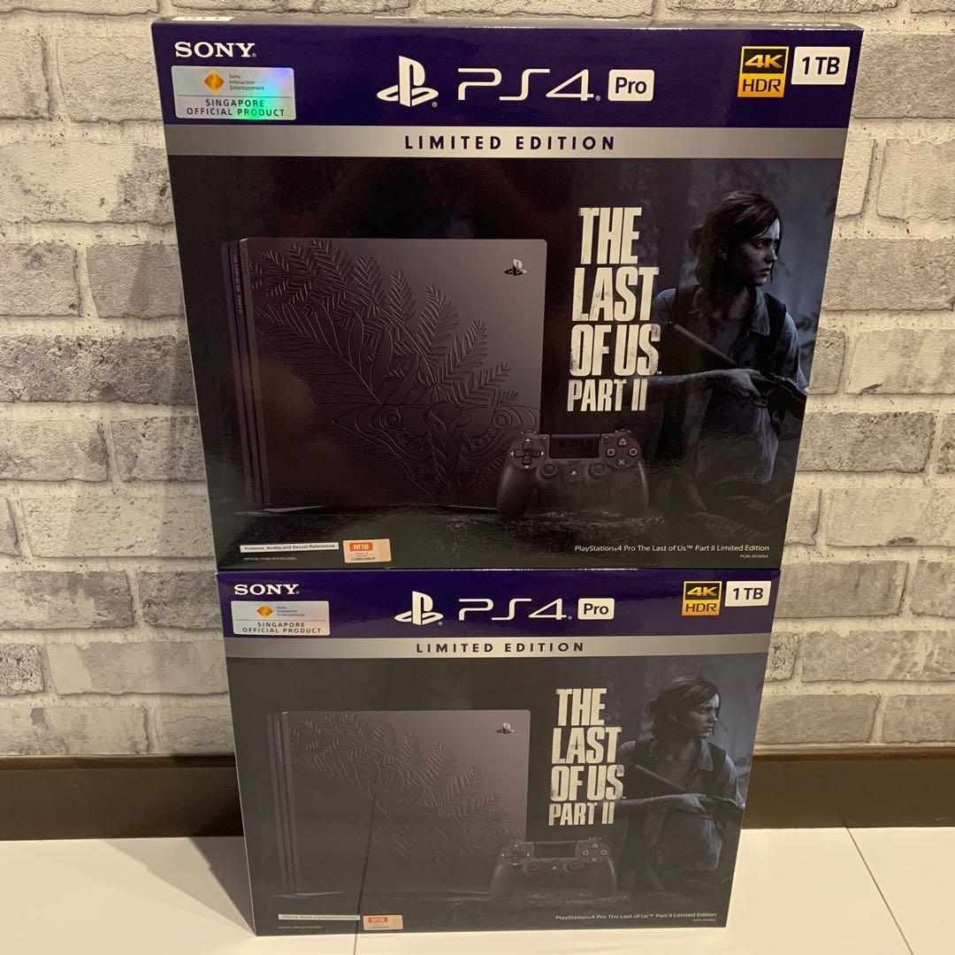 sony limited edition playstation 4 pro with the last of us ii bundle