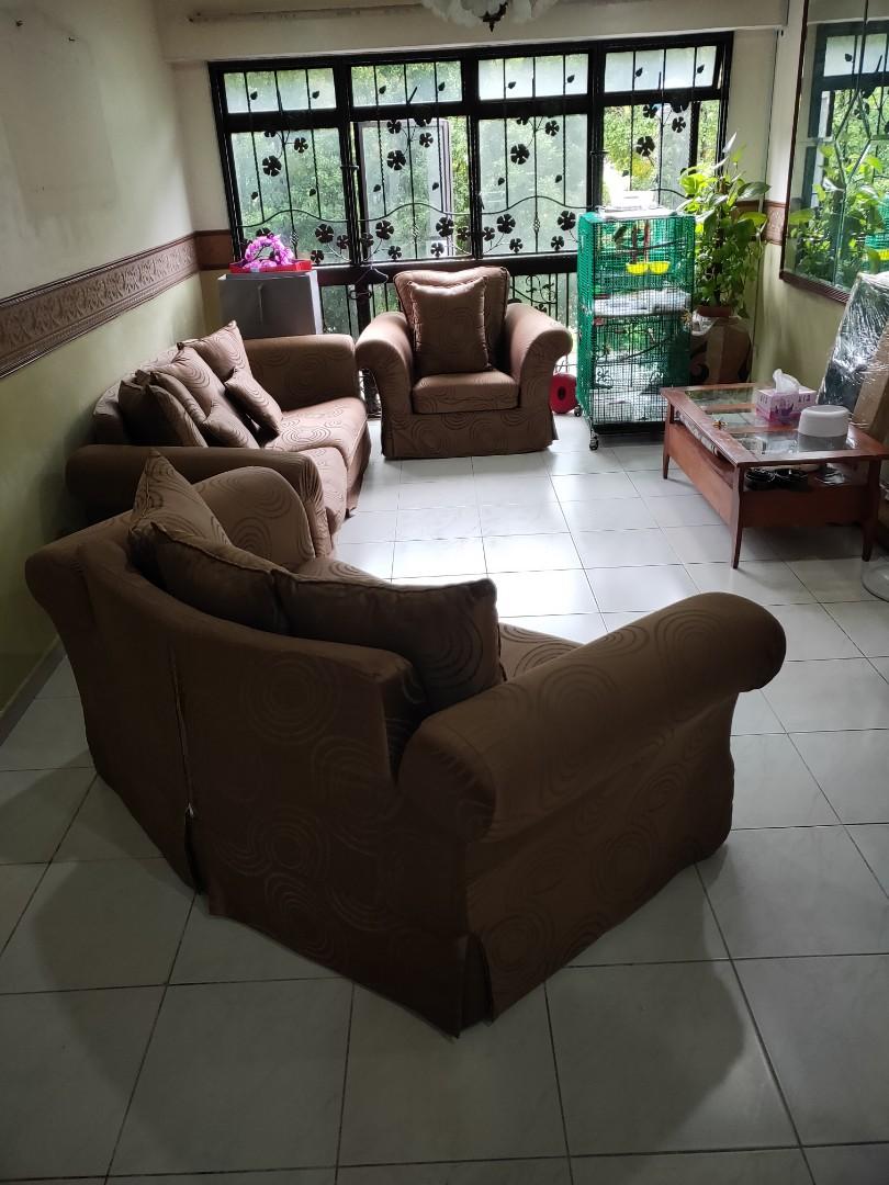 Sofa Set 3 Units Price Nego Shifting House Furniture Sofas On Carousell