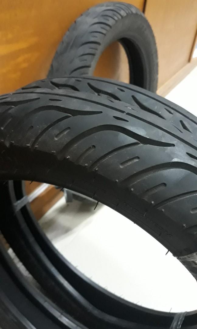 stock tire front & rear(honda beat V2), Motorbikes, Motorbike Parts