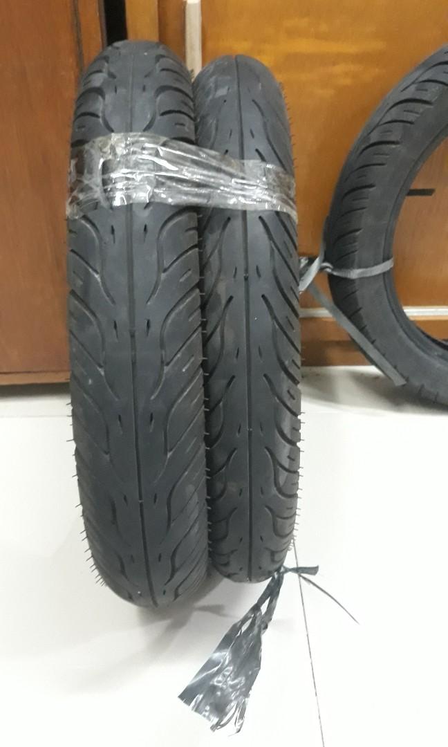 stock tire front & rear(honda beat V2), Motorbikes, Motorbike Parts