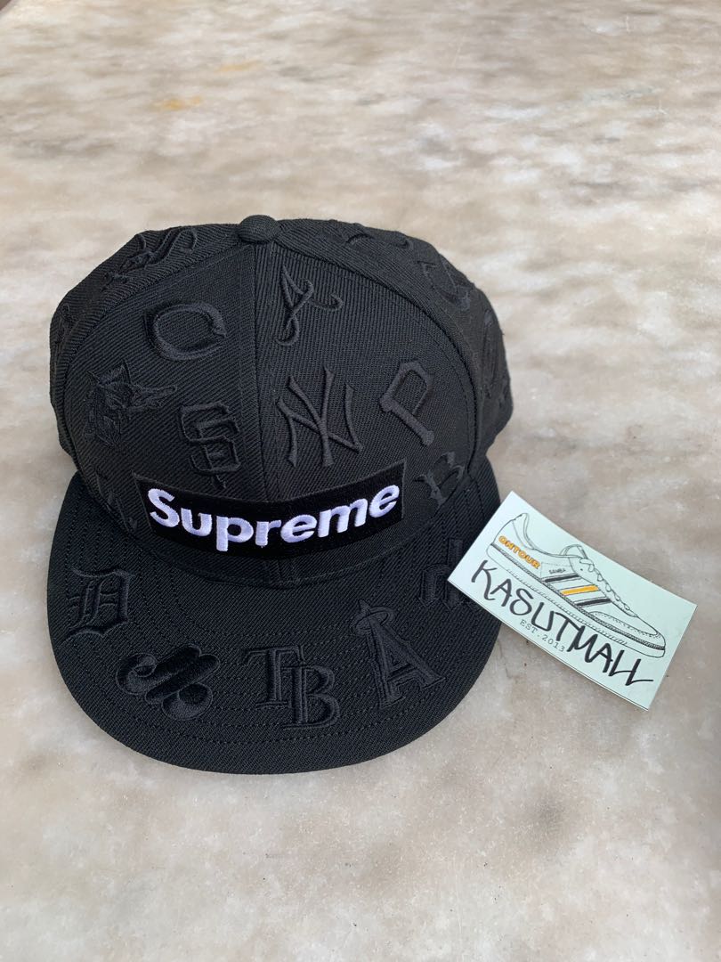 supreme mlb hat black
