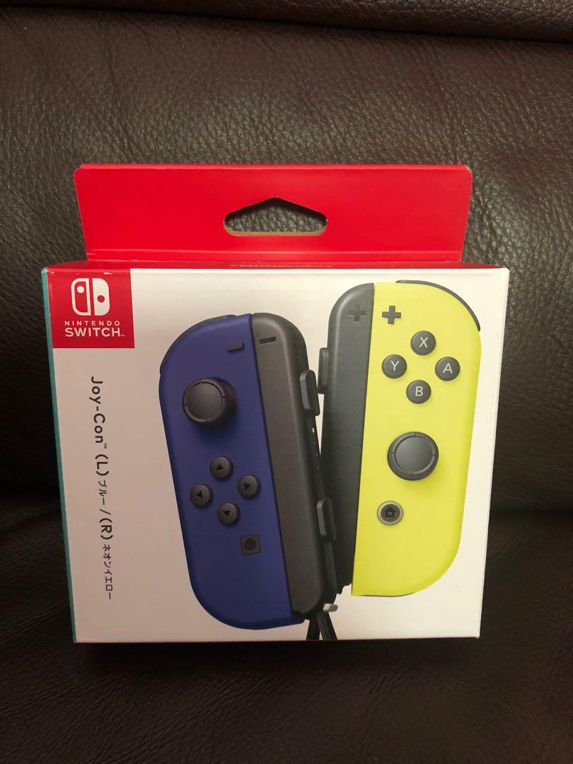 全新原封港行ns Switch Nintendo Joy Con Joy Con Joycon 遊戲機無線手掣電光藍電光黃 遊戲機 遊戲機裝飾配件 Carousell