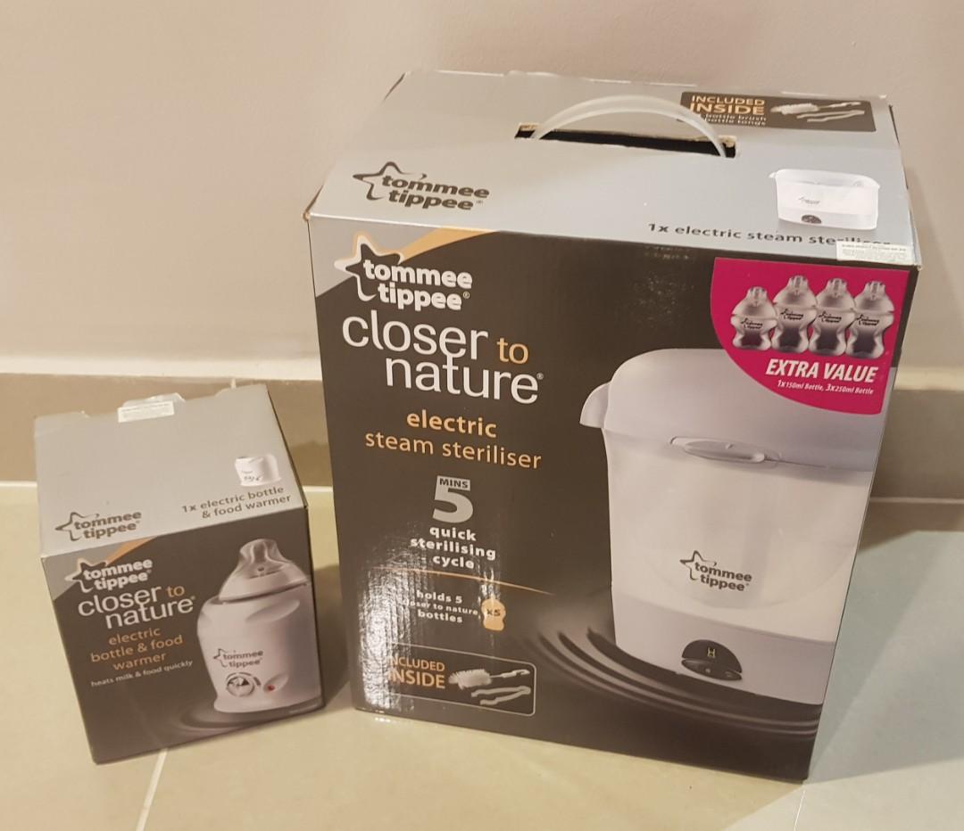 tommee tippee steriliser and bottle warmer