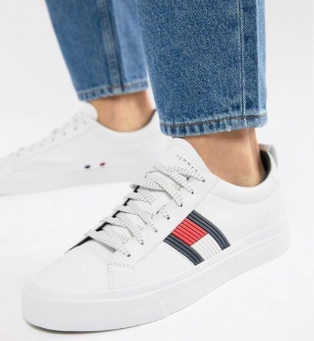 Tommy hilfiger flag sneakers clearance