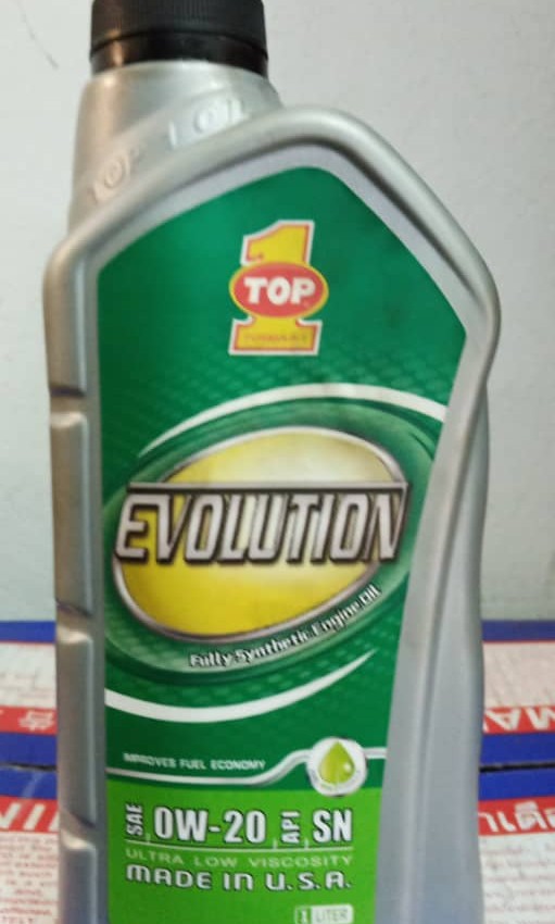 Top 1 Evolution fully synthetic Engine Oil 0W-20 API SN 1 litre USA ...