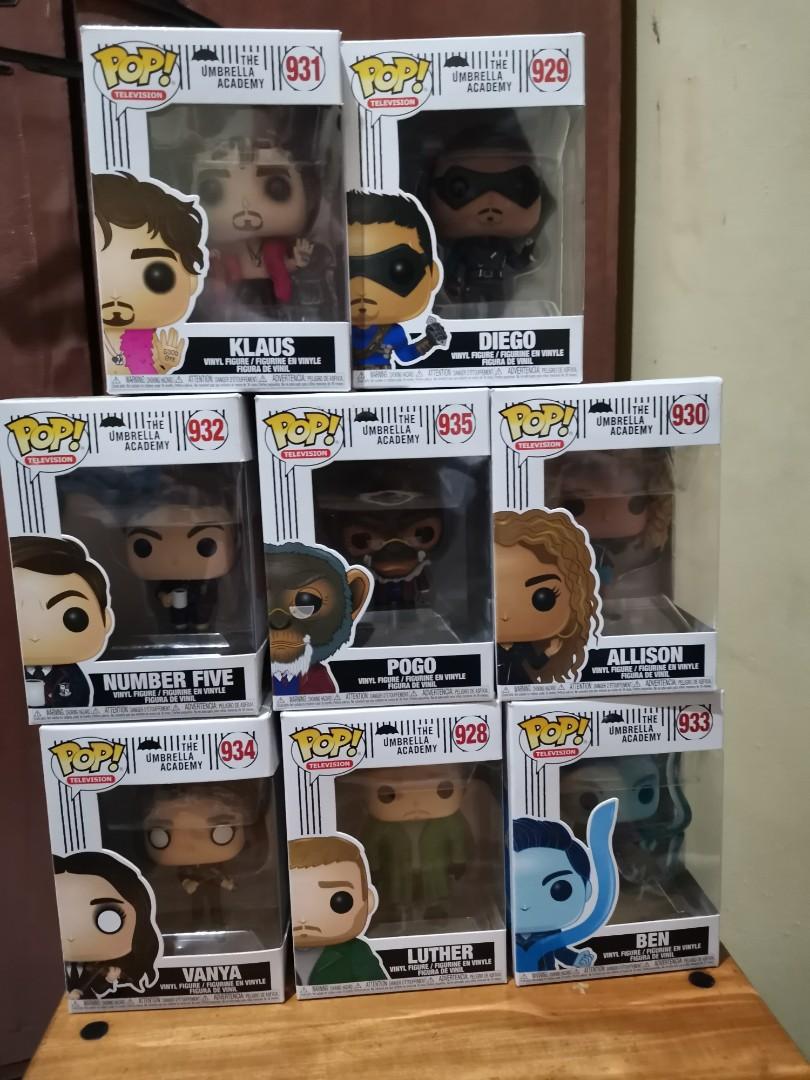 umbrella academy funko pop set