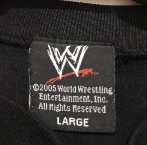 Vintage 2005 WWE John Cena Shirt (Category: Babies & Kids Fashion) located in Quezon City. Submitted by emporium.vtg (Listing ID 1014976462, Image 2). Description: Vintage Y2K 2005 World Wrestling Entertainment John Cena Shirt . Size L (kids) Length: 22” Width: 16” No issues.