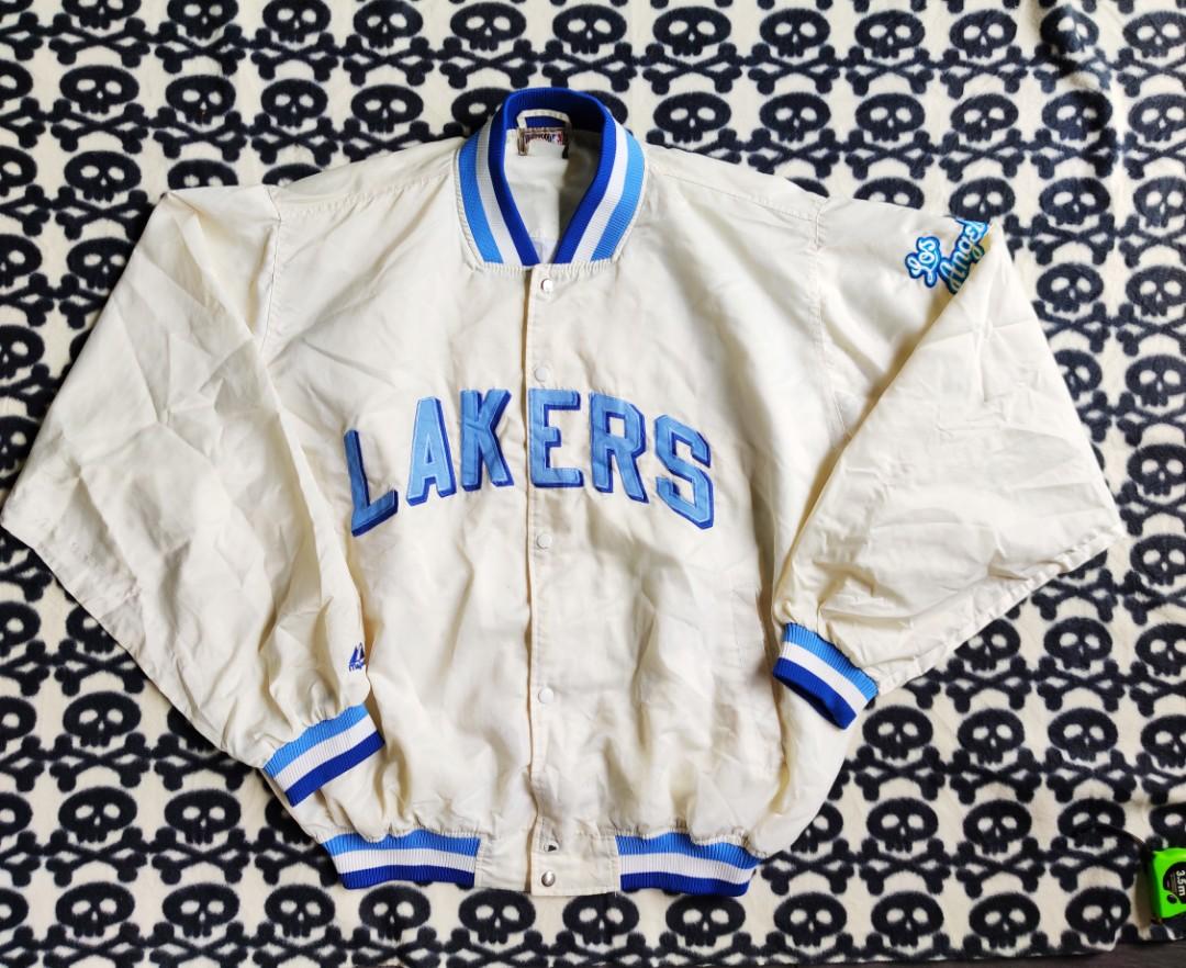 Vintage Majestic Lakers Nba Jacket Men S Fashion Clothes Outerwear On Carousell