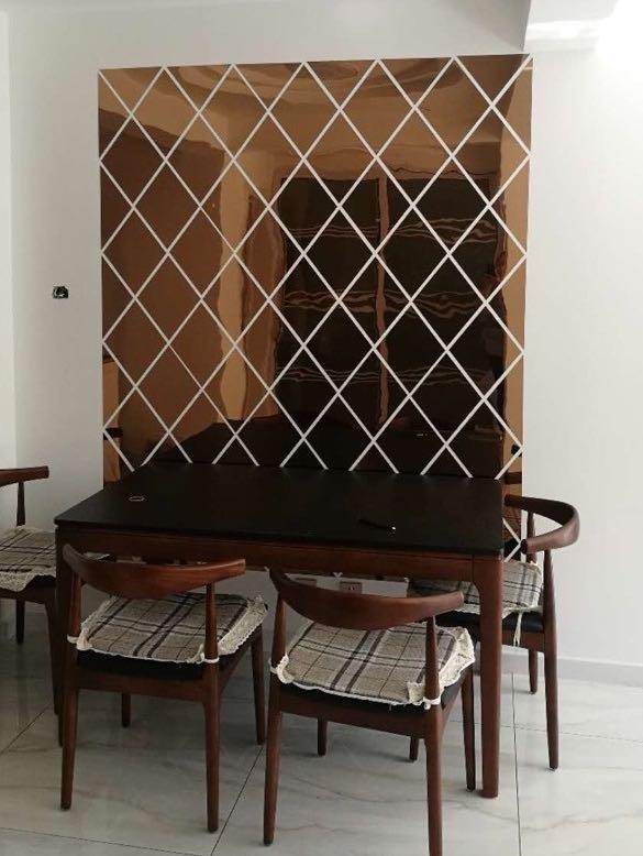 Wallpaper Mirror design, Furniture, Home Decor, Others on Carousell