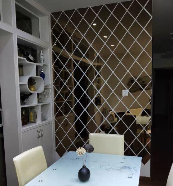 Wallpaper Mirror design, Furniture, Home Decor, Others on Carousell