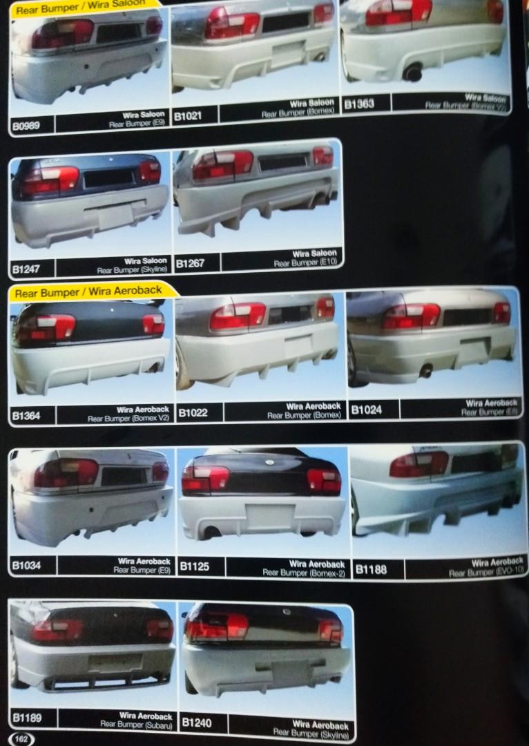 Wira Bodykit Rear Bumper Selection Aeroback Saloon Auto Accessories On Carousell