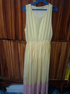 Yellow maxi dress