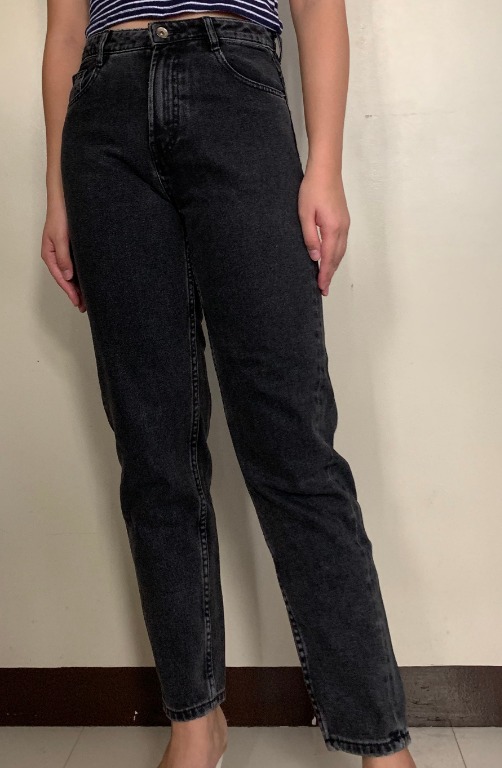 zara black denim