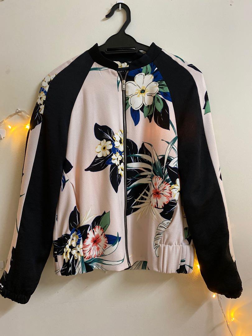 Zara clearance flower jacket
