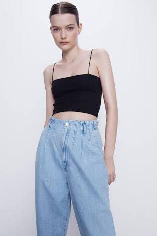 zara strappy top