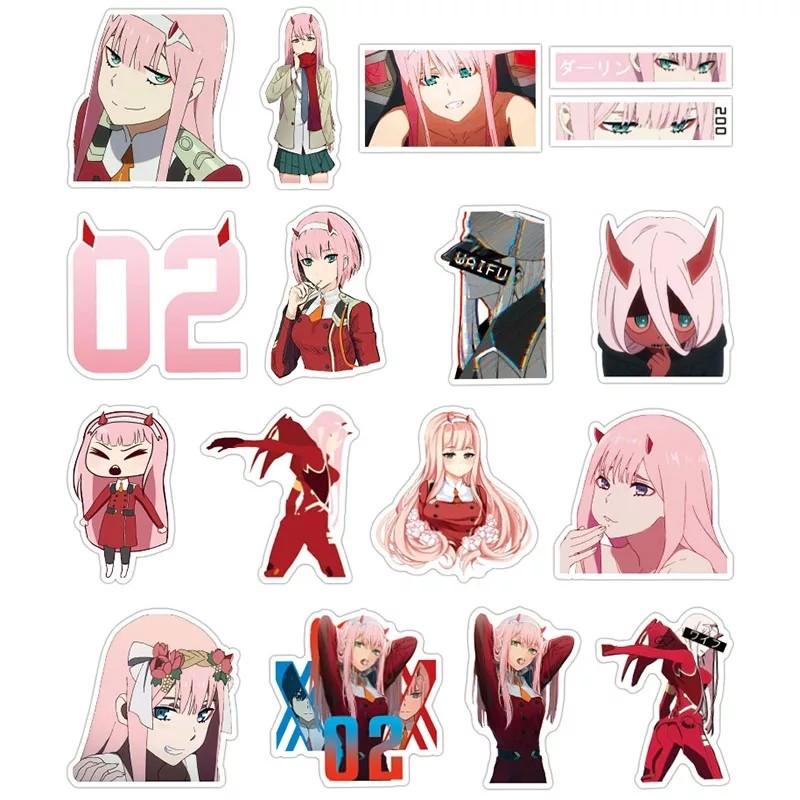 Zero Two Decals (Category: Other Mobile & Gadget Accessories) located in Singapore. Submitted by dopeondopamine (Listing ID 1014834323, Image 3). Description: $0.80 per decal 3 for $1.90 5 for $2.40 Dm for design #zerotwo #waifu #otaku #weeb #ditf #darlinginthefranxx #hiro #squad13 #yeezy #hypebeast.