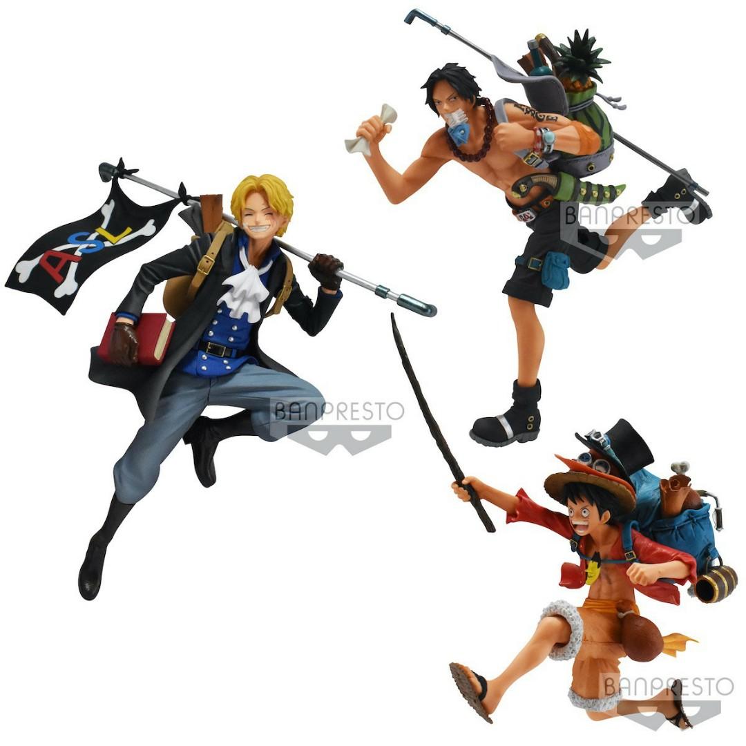 一套三盒 One Piece 海賊王認真宣傳三兄弟日本直送 玩具 遊戲類 玩具 Carousell