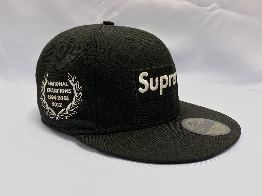 🔥 Vintage Supreme X New Era Full cap (National Champions 1998