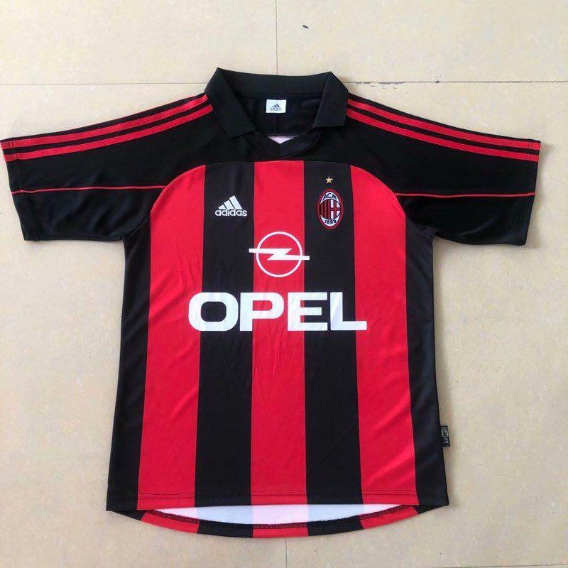 AC Milan Retro Home Jersey 2000, Sports 