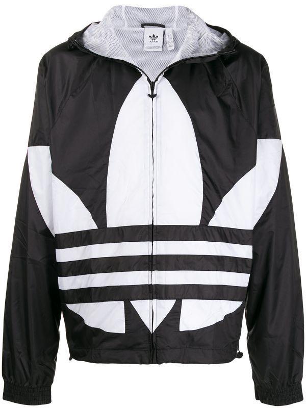 Adidas Big Trefoil Track Jacket Black, Men's Fashion, Coats, Jackets and  Outerwear on Carousell
