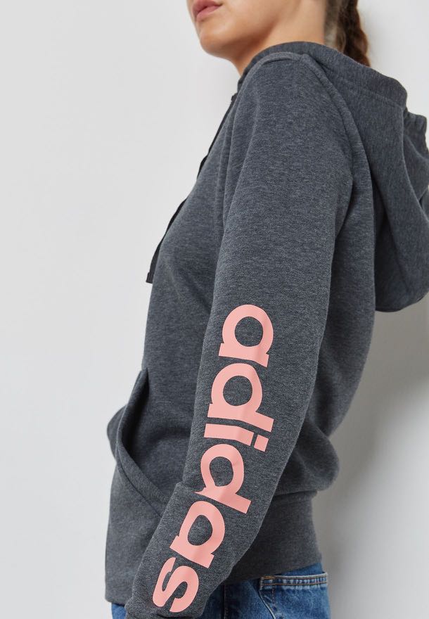 essentials linear hoodie adidas