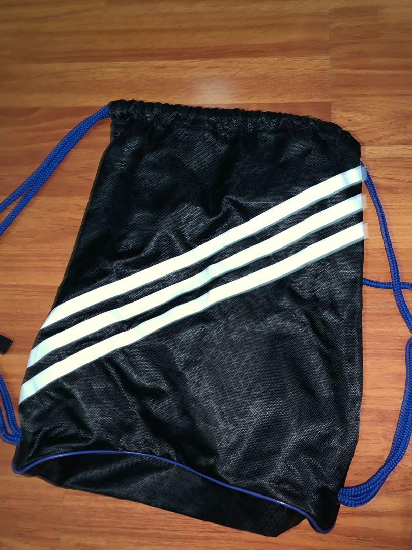Adidas stringbag (Category: Backpacks) located in Manila. Submitted by nix1203 (Listing ID 1015205383, Image 2). Description: Used once.