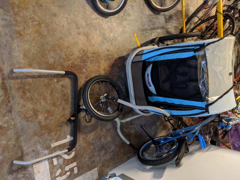 Allen double bike online trailer
