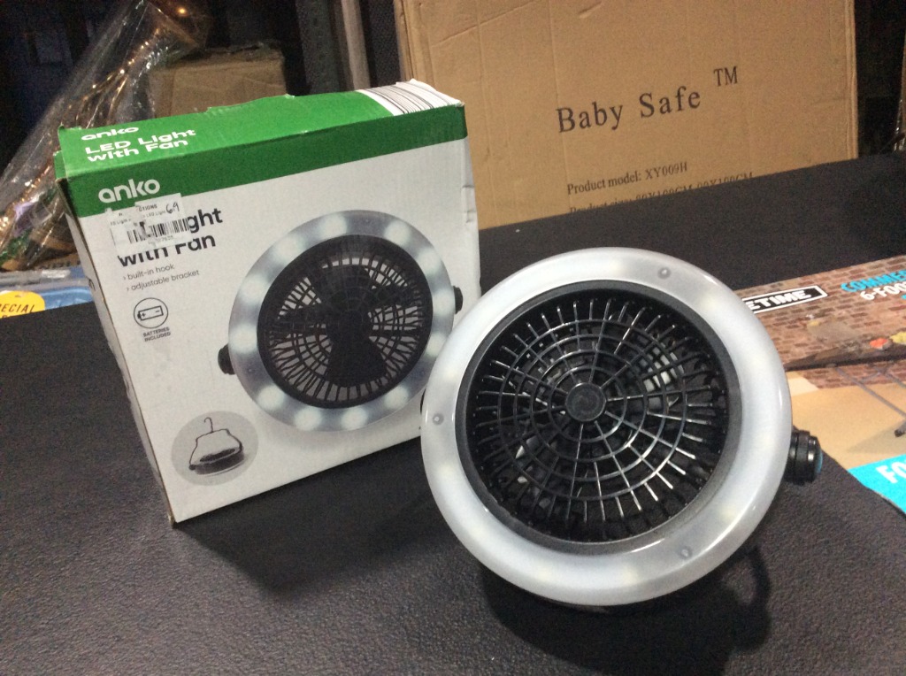 Anko Led Light with Fan, Furniture & Home Living, Cleaning & Homecare