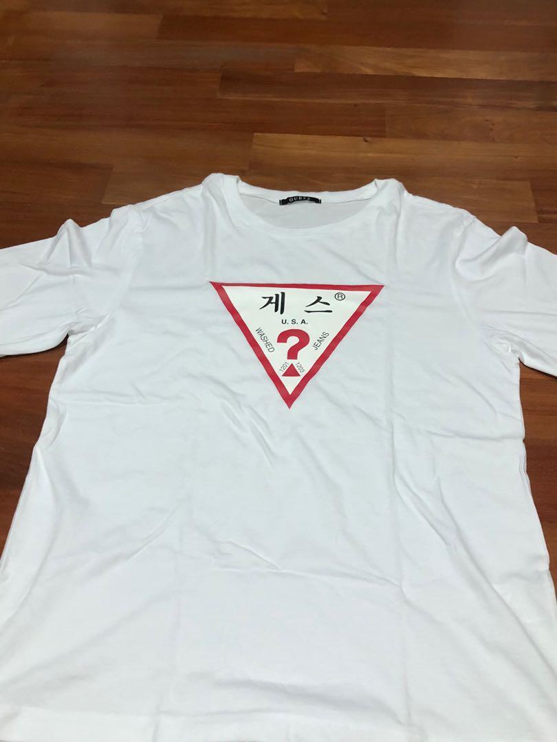 guess t shirt korean