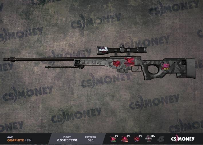 Awp Graphite Fn Csgo Toys Games Video Gaming In Game Products On Carousell - revolver cs go roblox