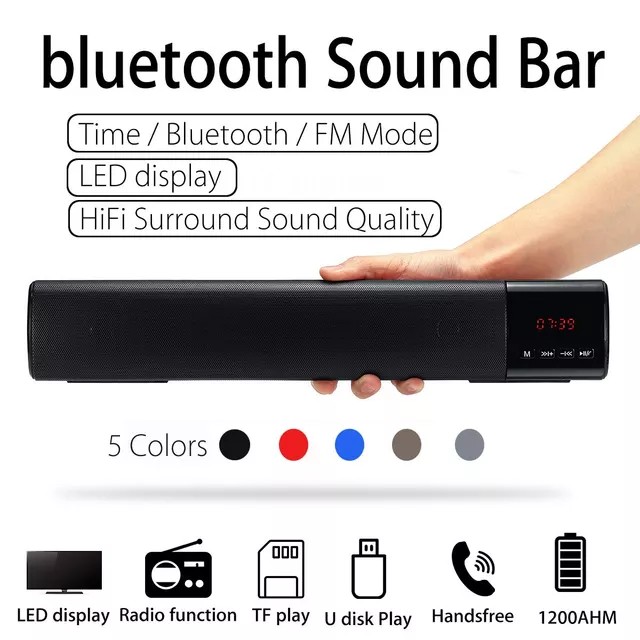 B28s 40cm Bluetooth Soundbar Speaker Portable Wireless Subwoofer