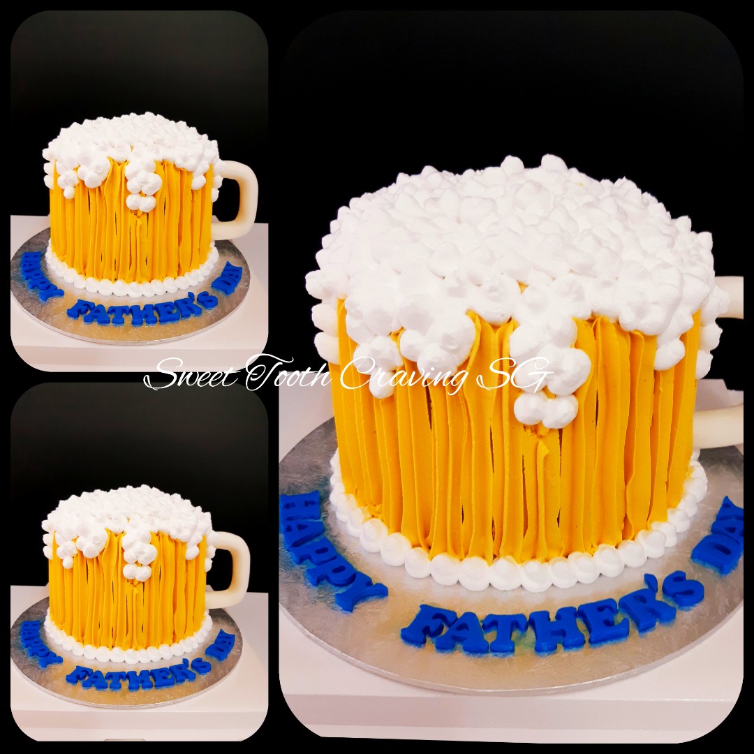 4 tier beer can cake - Happy BEERthday tags - how to make tutorial - Super  easy - Fun idea for 21st birthday