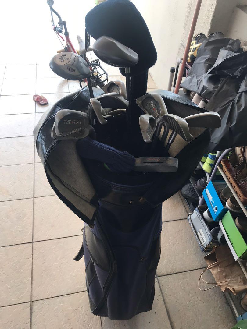 Beginner Golf Set (Category: Golf) located in Kampong Baharu Balakong. Submitted by chinminiature (Listing ID 1015109643, Image 1). Description: Used item .