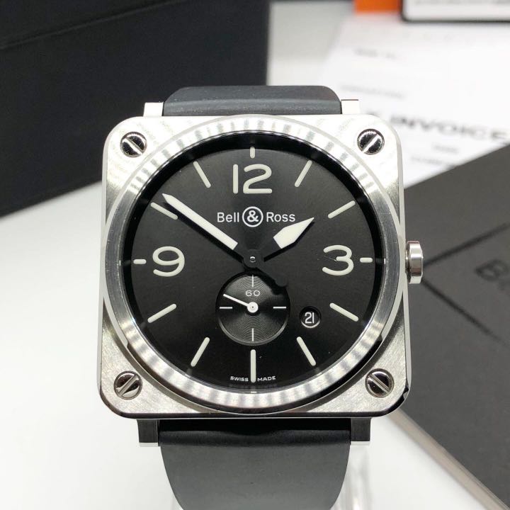 Bell \u0026 Ross BRS 64 S Steel Rubber Watch 
