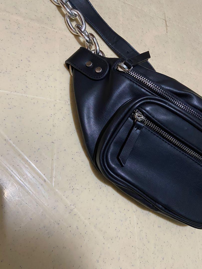 Bershka fanny pack with chain top