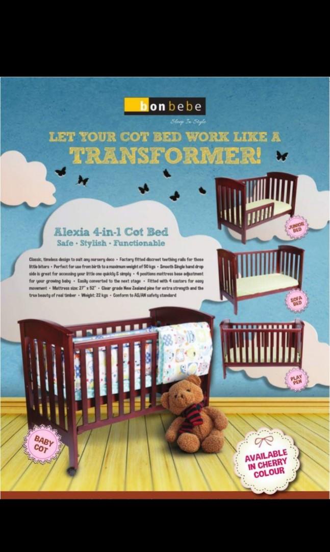 4 in 1 cot bed