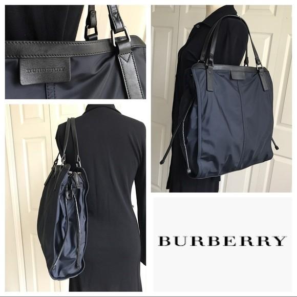 burberry packable nylon tote
