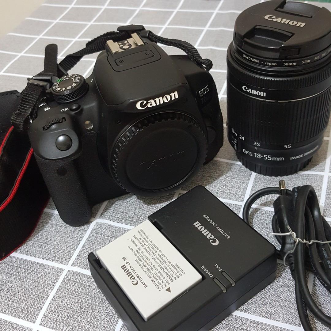 canon eos 700d dslr camera with efs 18 55mm lens 2 sets to let go
