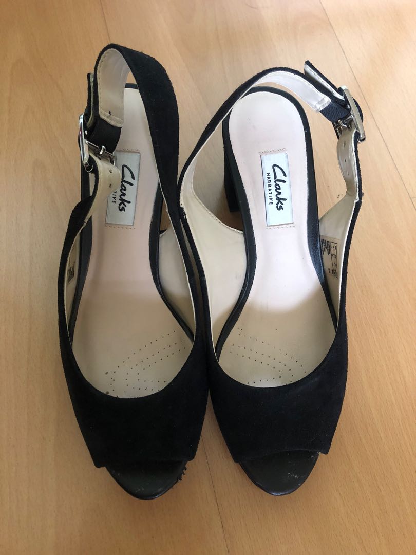 clarks peep toe