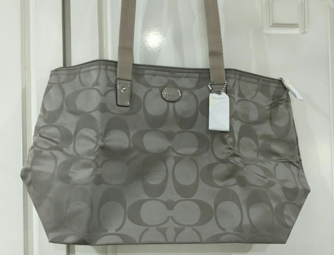 coach foldable tote bag