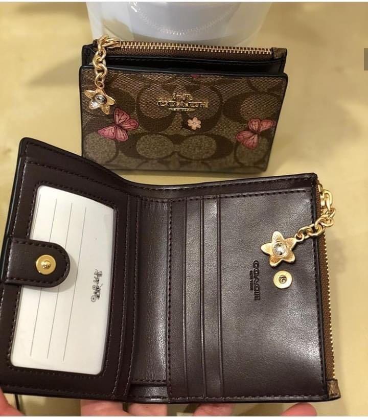 coach snap card case wallet