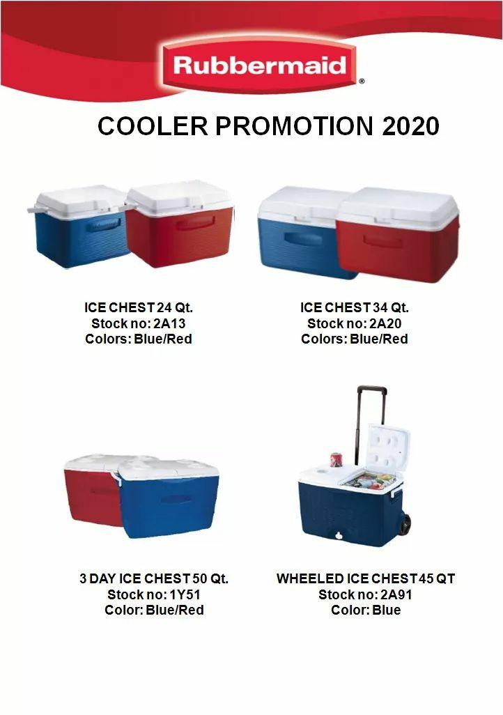 COOLER STORAGE, ICE CHEST ,ICE JUG , ICE COOLER (Category: Storage Boxes & Baskets) located in Manila. Submitted by cartelcomnl (Listing ID 1015210231, Image 1). Description: RUBBERMAID COOLER💯‼️ RUBBERMAID ICE JUG RUBBERMAID ICE CHEST Sale ‼️‼️💯 USA BRAND - NEW ITEMS. ONSTOCK Sale !!! Low price offer Send us message for queries. Please note that processing days. "2-3days" Open for COD via lalamove " Manila Areas only" Payment via GCASH Deliver