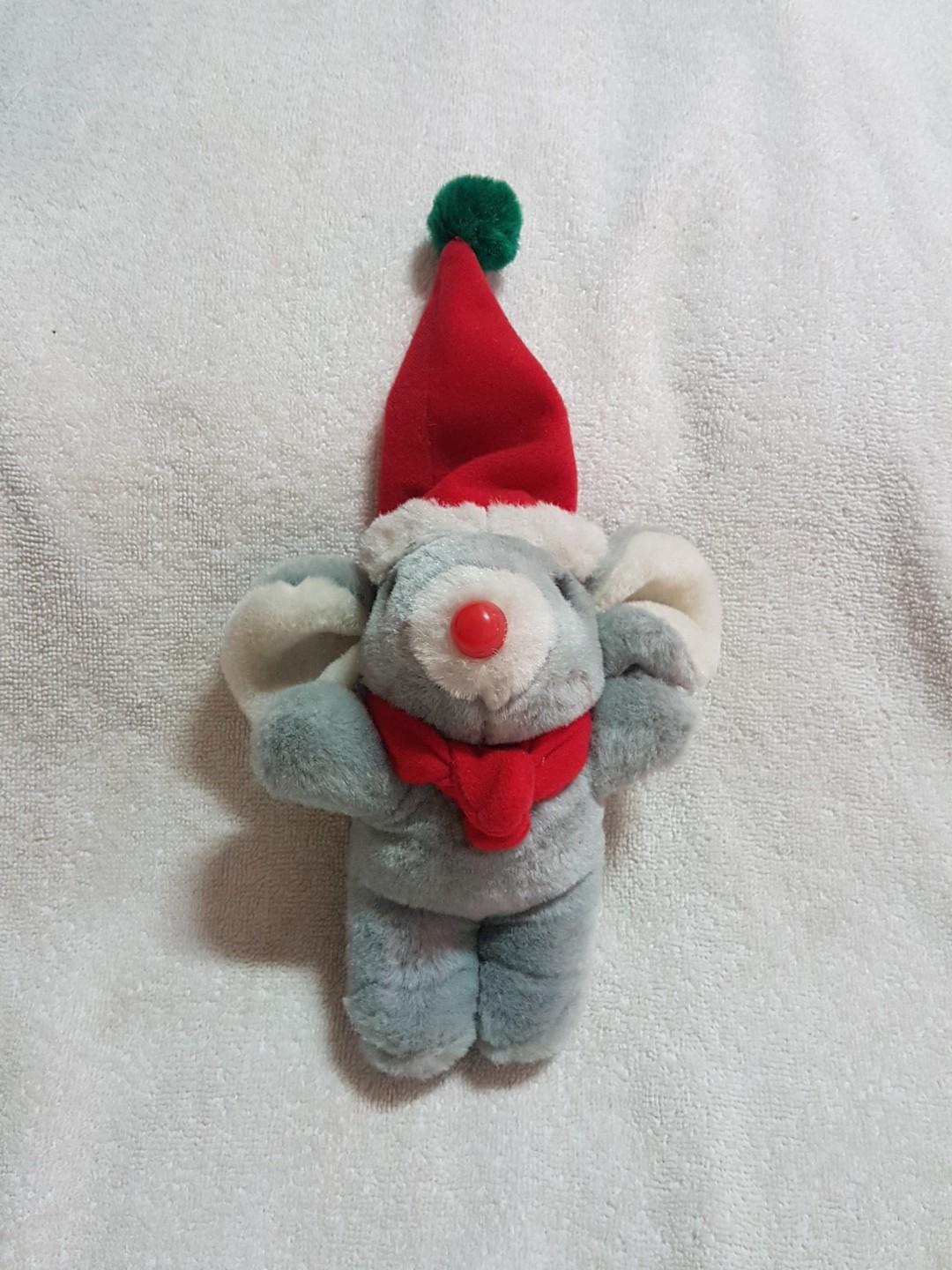 christmas mouse stuffed animal