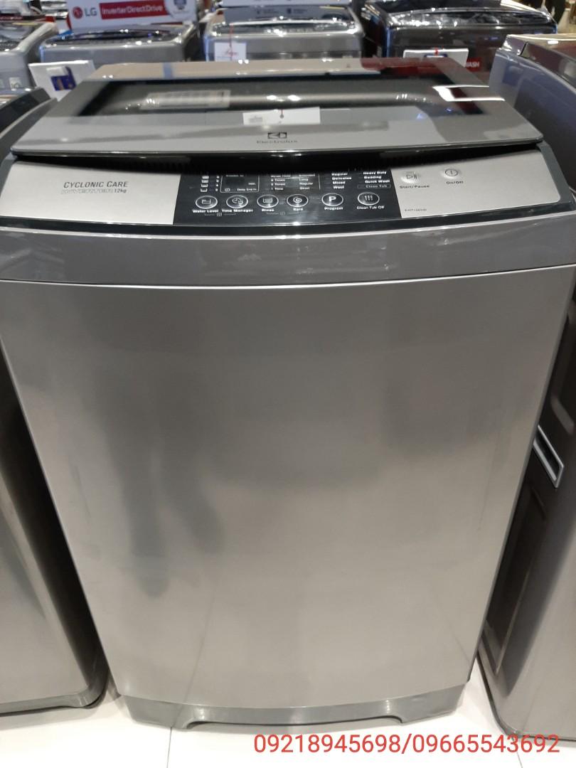 Electrolux Washing Machine (Category: Washing Machines and Dryers) located in Manila. Submitted by almnantnr (Listing ID 1015256165, Image 3). Description: TOPLOAD 7kgs EWT705WN - 11990 8kgs EWT805WN - 15500 9kgs EWT905WN - 17990 10kgs EWT105WD - 22500 12kgs EWT125WD - 25900 16kgs EWT165WD - 32100 FRONTLOAD 100% 11/7kgs EWW1141AEWA - 47500 8/5kgs EWW8023AEWA - 38100 Frontload 80% Dry Non Inv 8kgs EWF8025EQWA - 26550 Frontload 80% Inv 7.5kgs EWF75