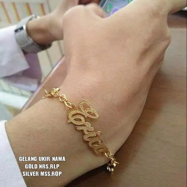 Gelang Ukir Nama Barang Mewah Aksesoris Di Carousell
