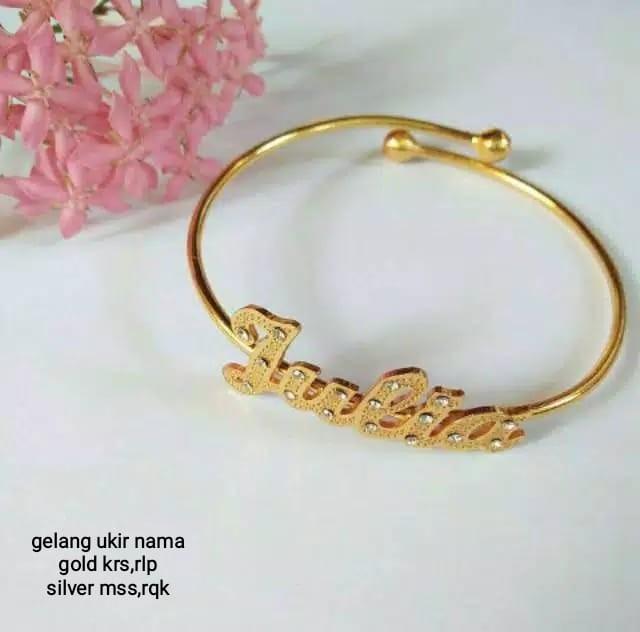 Gelang Ukir Nama Barang Mewah Aksesoris Di Carousell