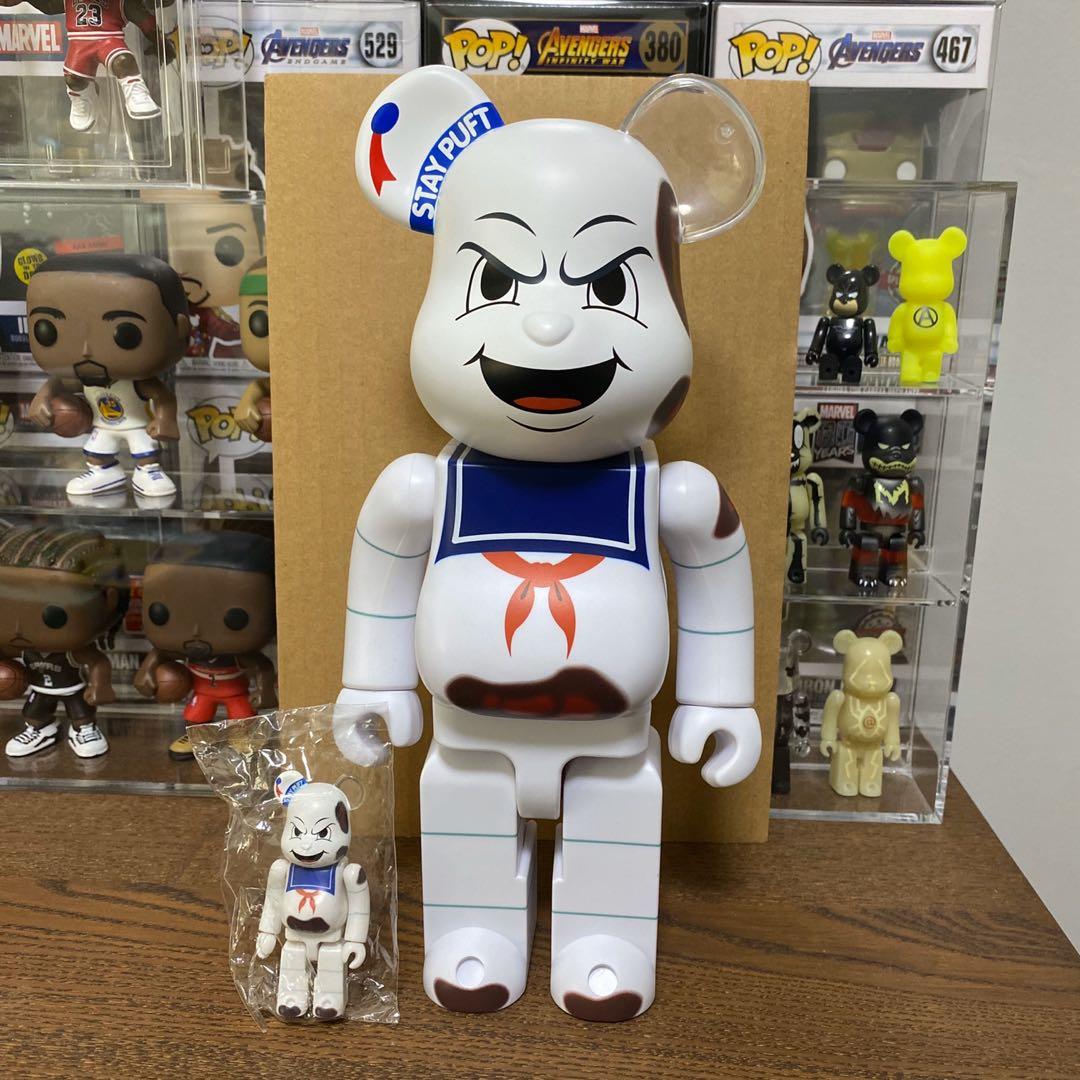 Ghostbusters Stay Puff Marshmallow Man Burnt Anger Face Bearbrick Be rbrick 400 100