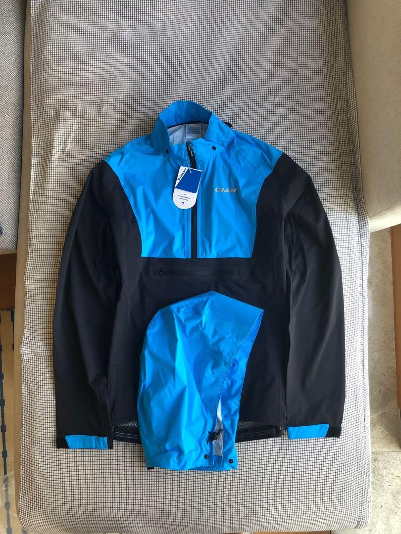 Giant Men's Proshield Waterproof Jacket - Blue/Black, 男裝, 外套及