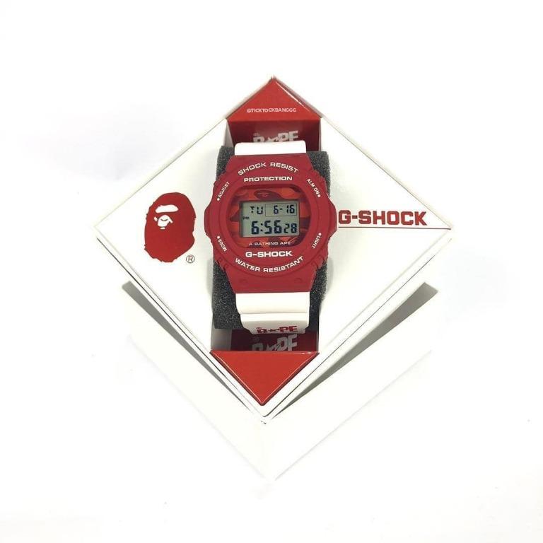 G Shock X Bape Dw5750 Bapesta th Anniversary Collection Women S Fashion Watches On Carousell